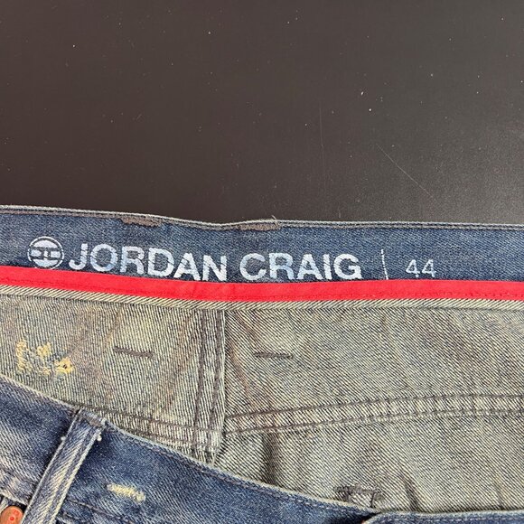 Jordan Craig Men's Distressed Ripped Jean Shorts Sz 44 Hip Hop Streetwear Grunge - Picture 11 of 13